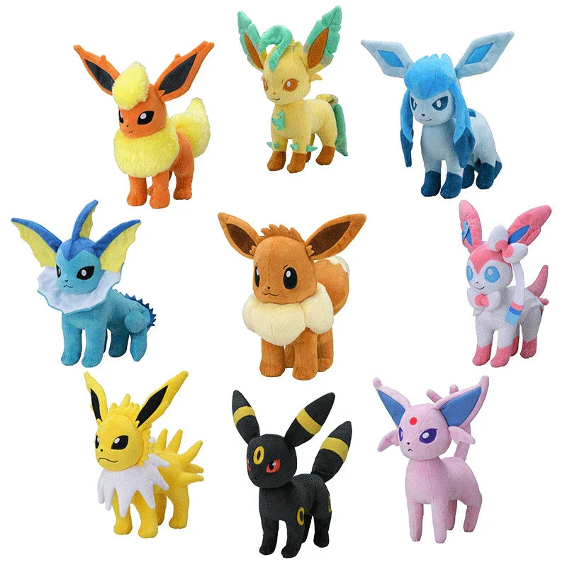 Pokémon Eevee Evolution Soft Plush Toy Set - Image 2