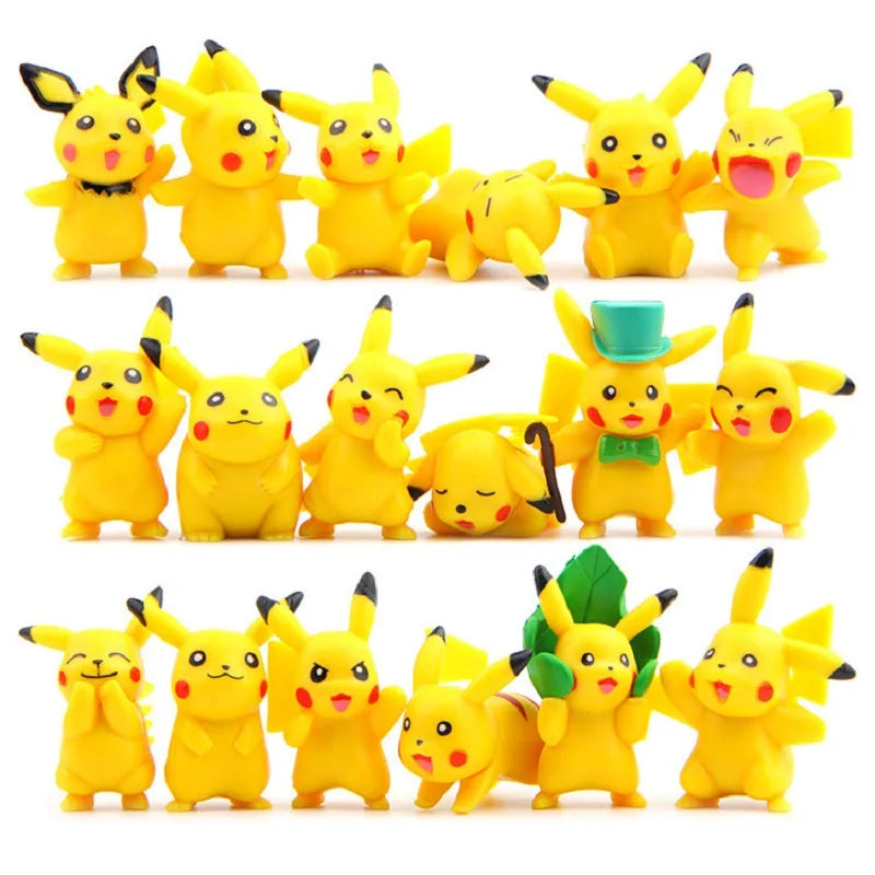 18pcs Pikachu Figure Set – Anime PVC Dolls