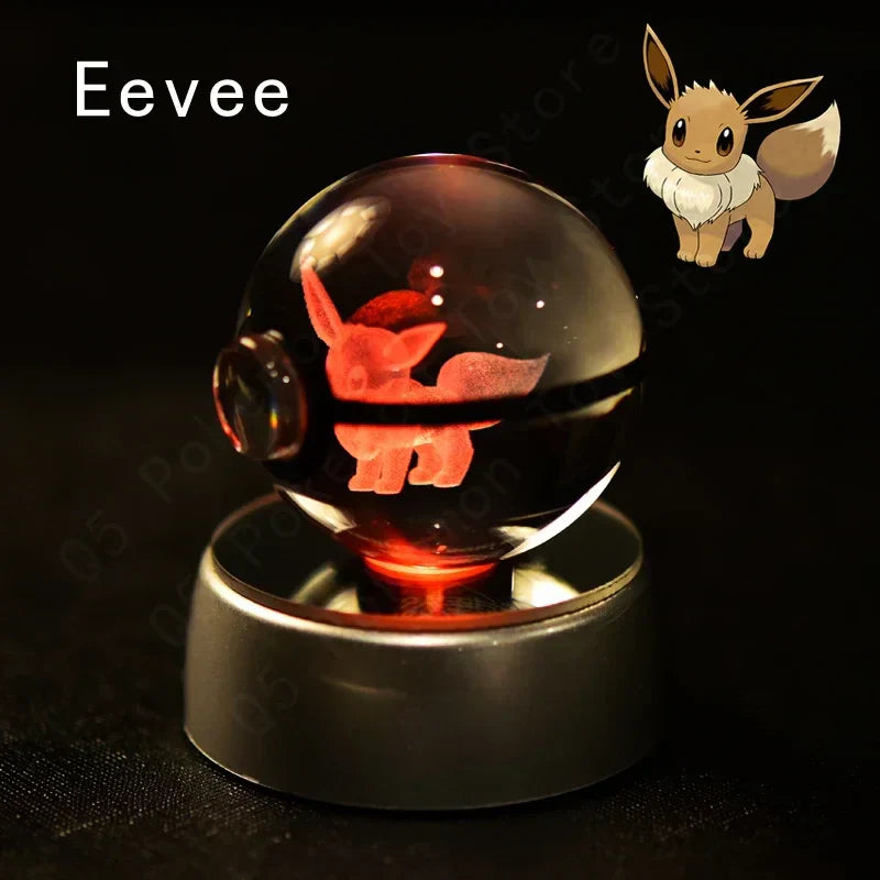 3D Pokémon Crystal Ball with LED Lamp Base - Image 38
