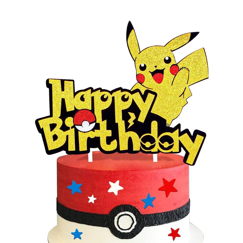 Pokémon Birthday Party Cake Topper Decoration Set - Image 3
