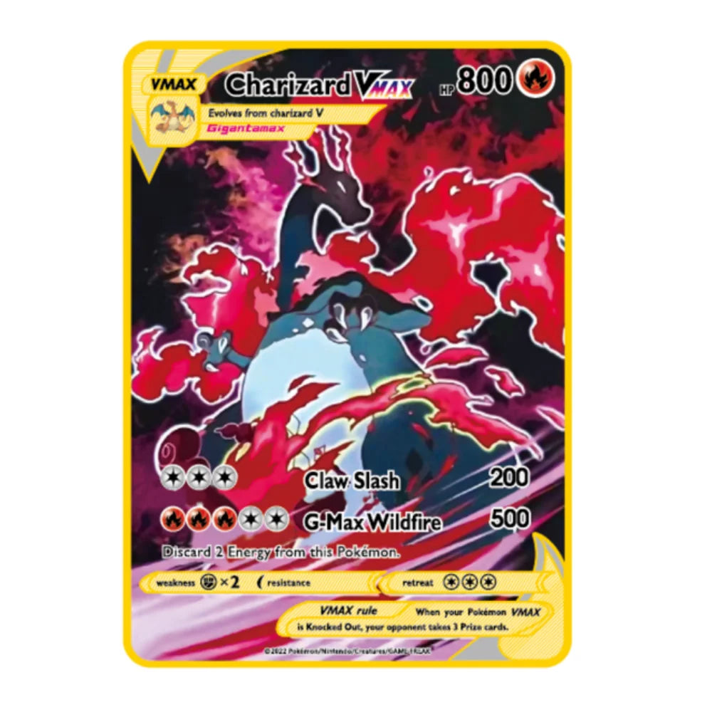 Charizard GX VMAX Gold Metal Card - Image 8