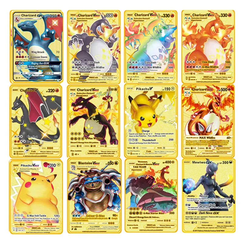 Pokemon Metal Collectible Cards Premium Trading Set
