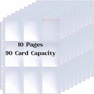 10pcs 9-Pocket Card Sleeves – Binder Pages