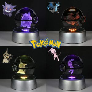 Pokémon 3D Crystal Poké Ball Collectible Figures