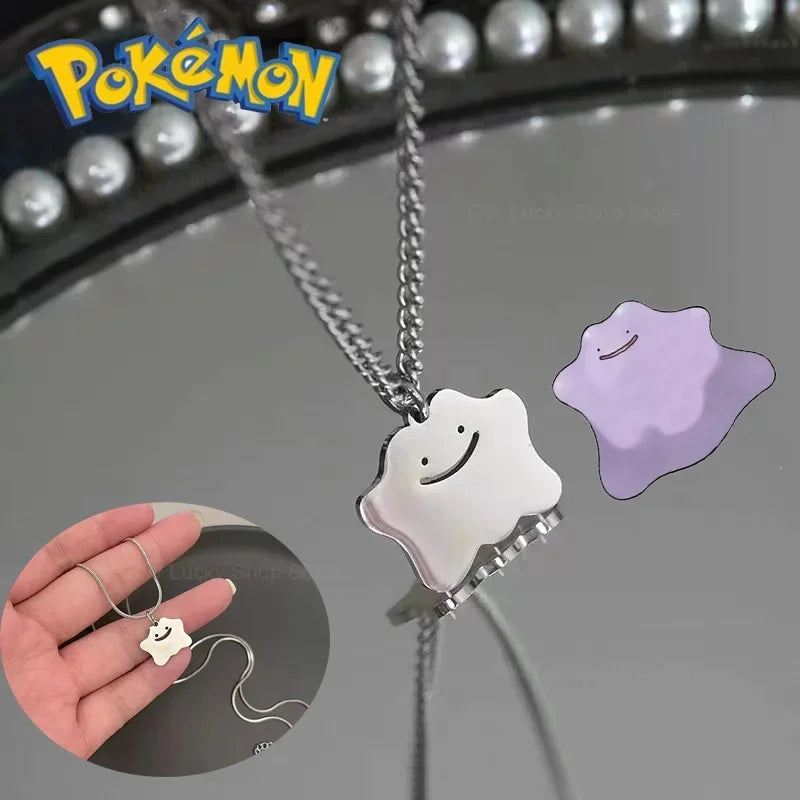Pokémon Ditto Shiny Titanium Steel Necklace