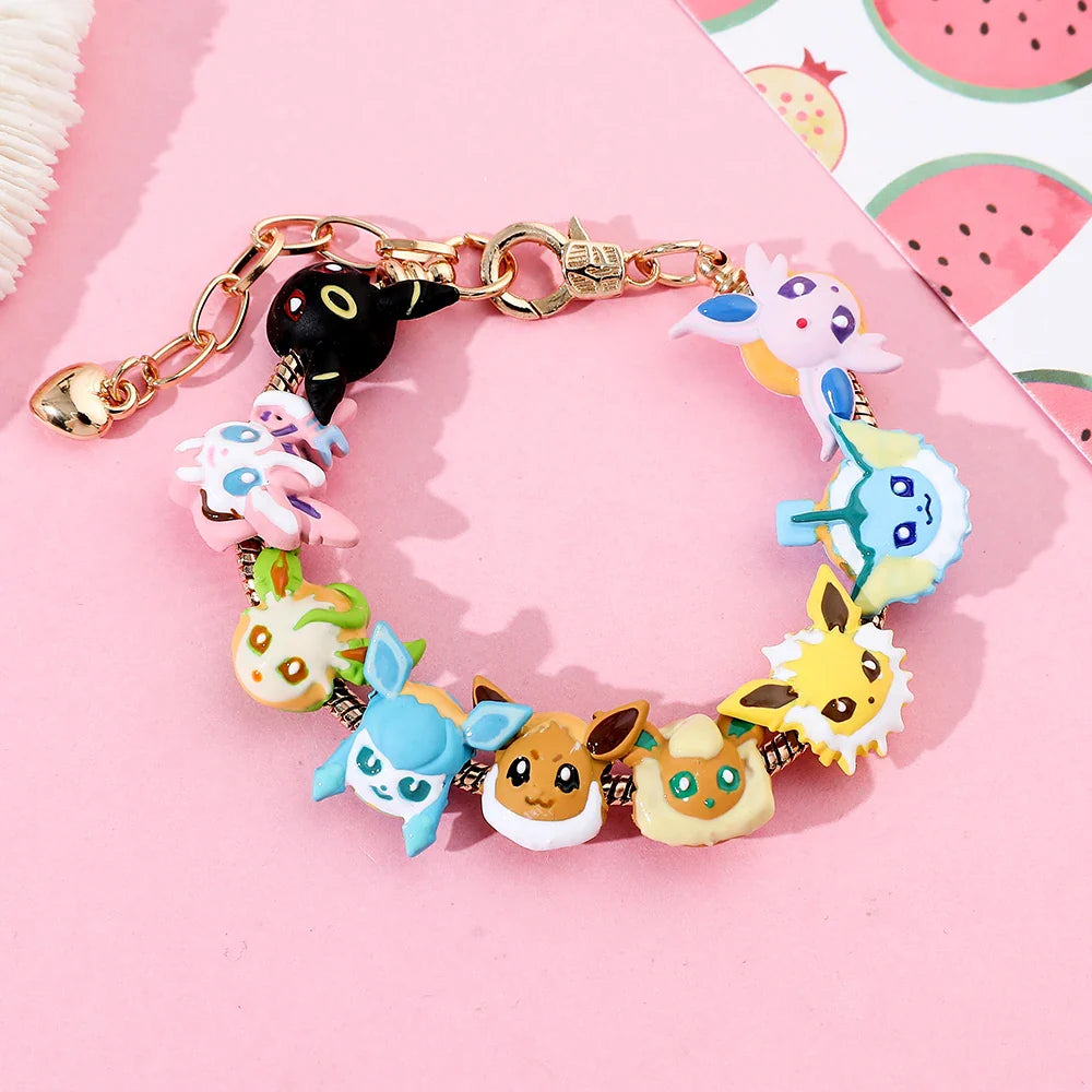 Pokémon Kawaii Enamel Beaded Charm Bracelet - Image 3