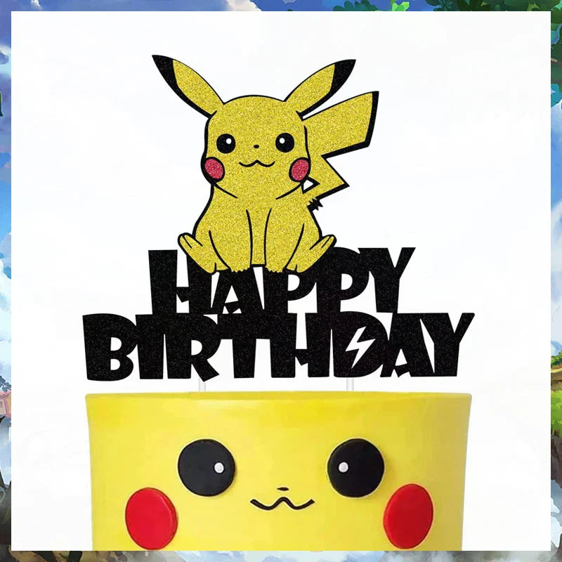 Pokémon Birthday Party Cake Topper Decoration Set - Image 9