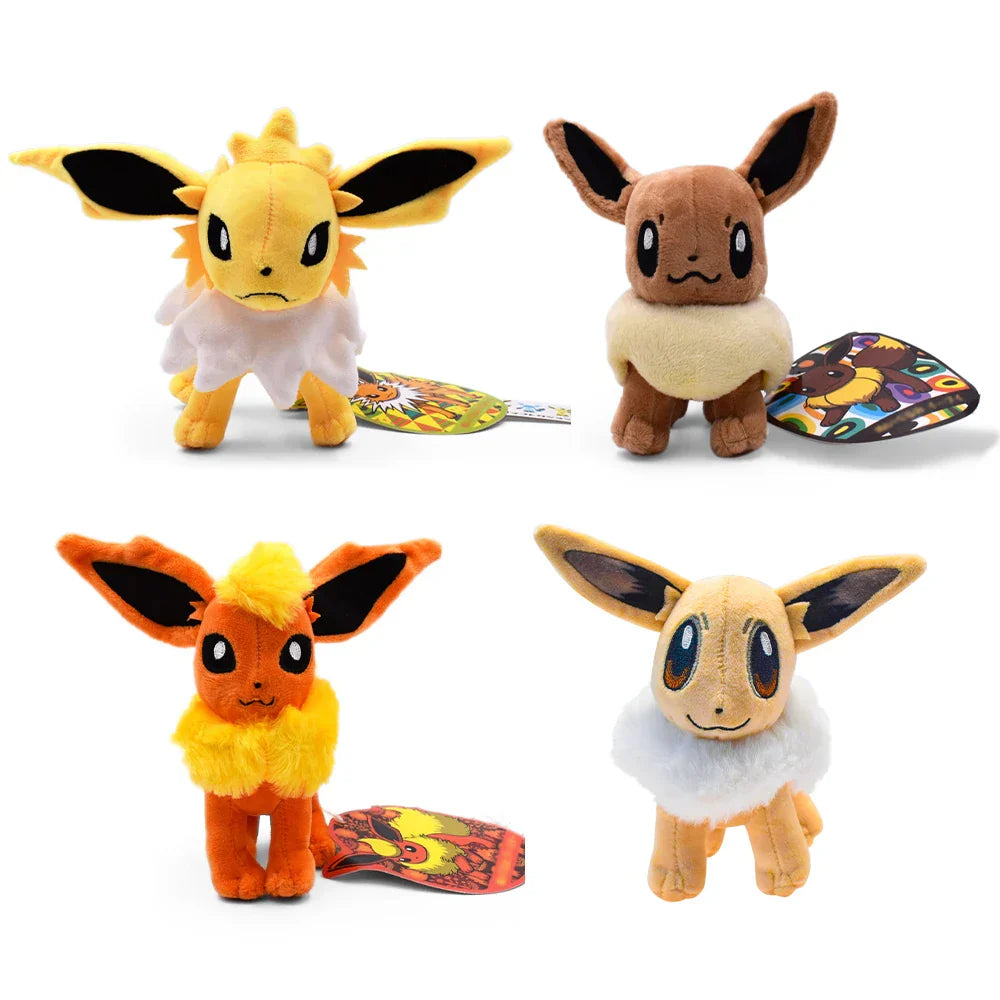 Shiny Eevee, Flareon & Jolteon Plush Set
