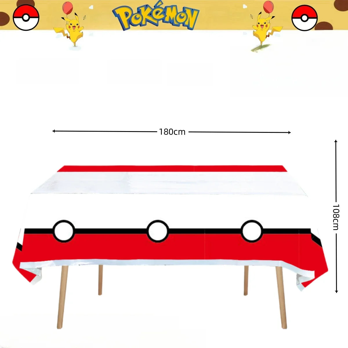 Pokémon Party Tablecloth Colorful Birthday Celebration Decor - Image 7