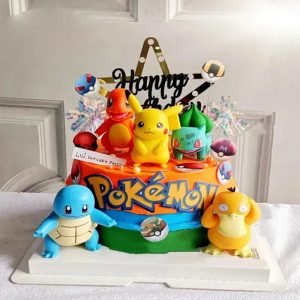 Pokémon Cake Topper Set – 13pcs Pikachu Party Décor