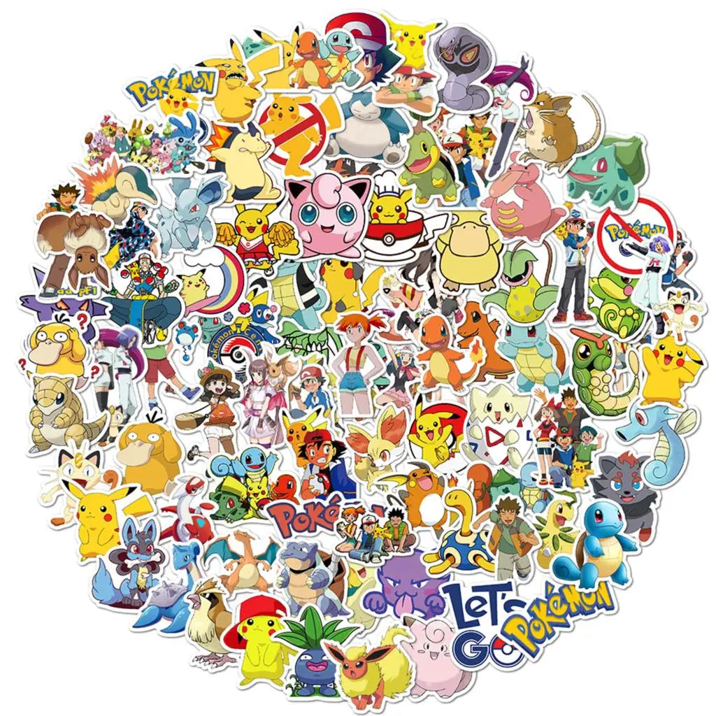 Pokémon Stickers – 50/100 Kawaii Pikachu Waterproof  - Image 5