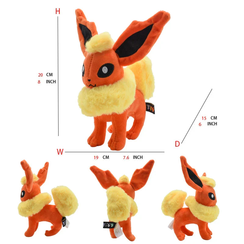Shiny Eevee, Flareon & Jolteon Plush Set - Image 7