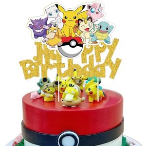 Pokémon Birthday Party Cake Topper Decoration Set