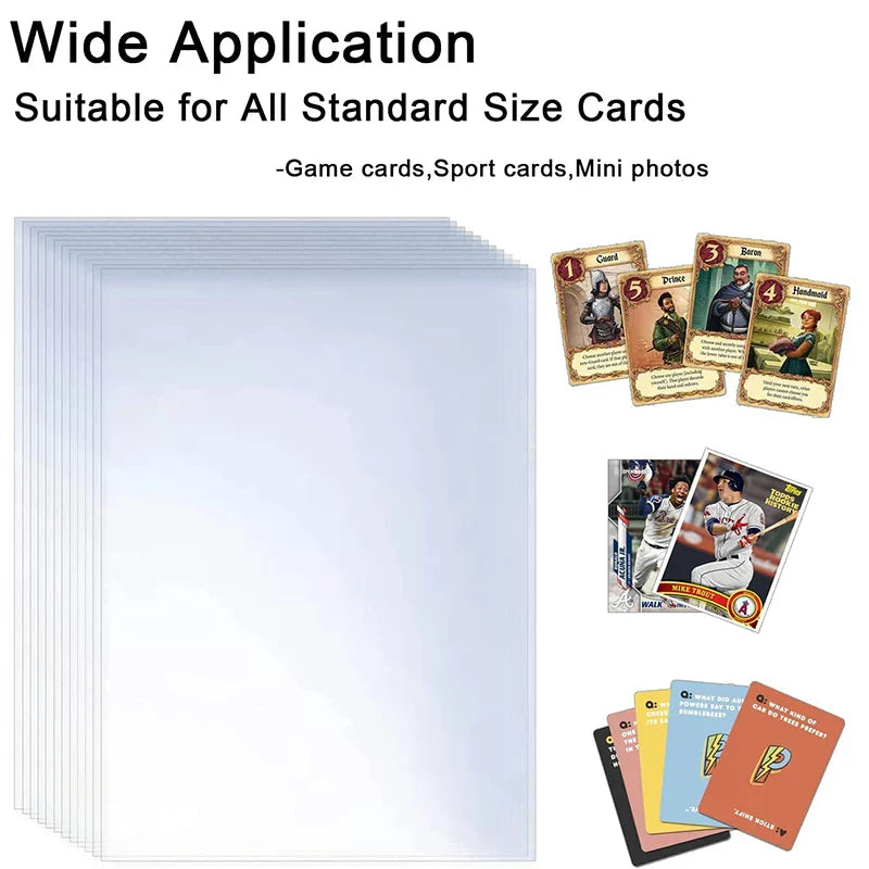 100 Transparent Card Sleeves – TCG Protectors  - Image 2