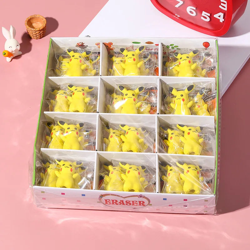 Pikachu Eraser Set – 10pcs Cute Pokémon  - Image 4