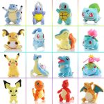 20cm Pokémon Evolution Plush Set – Pikachu, Charizard & More 