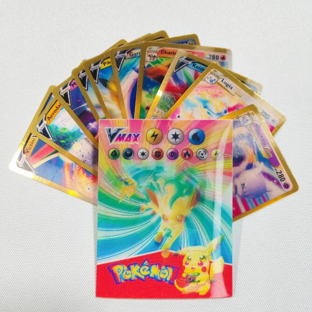 Pokémon Rainbow Holo Card Set 2024 – 60pcs VMAX, GX, EX - Image 9