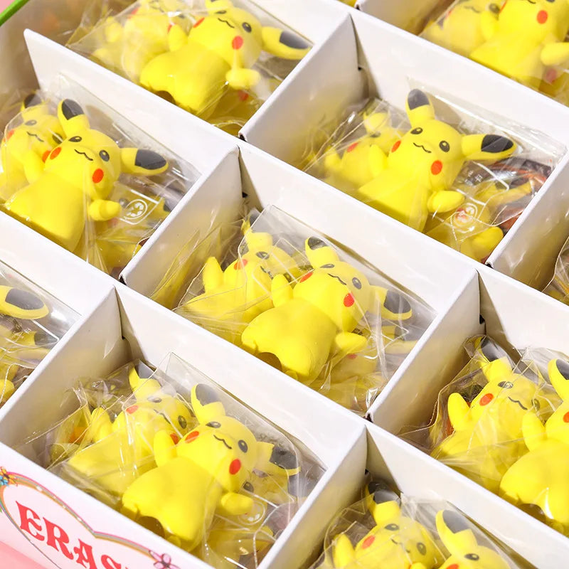Pikachu Eraser Set – 10pcs Cute Pokémon  - Image 2