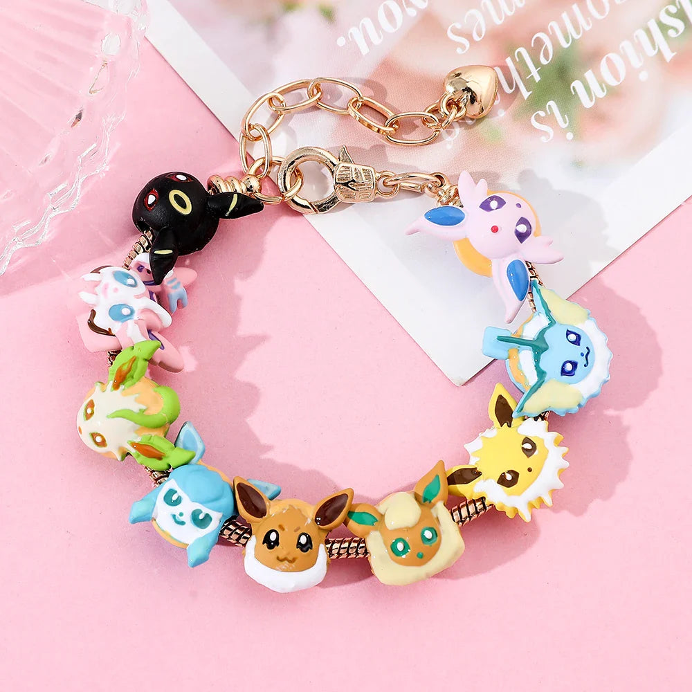 Pokémon Kawaii Enamel Beaded Charm Bracelet - Image 2