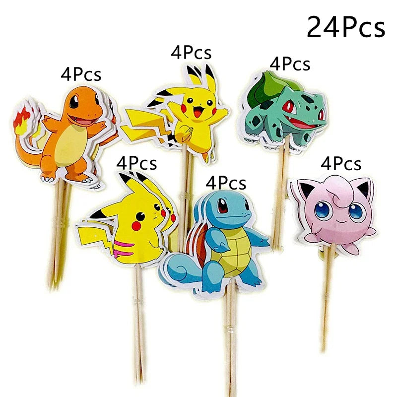 Pokémon Birthday Party Cake Topper Decoration Set - Image 6
