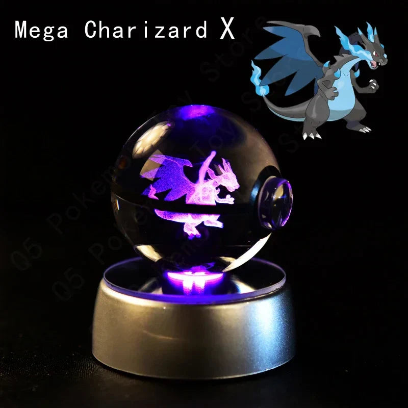 3D Pokémon Crystal Ball with LED Lamp Base - Image 10