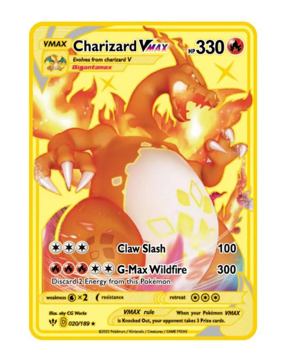 Charizard GX VMAX Gold Metal Card - Image 9