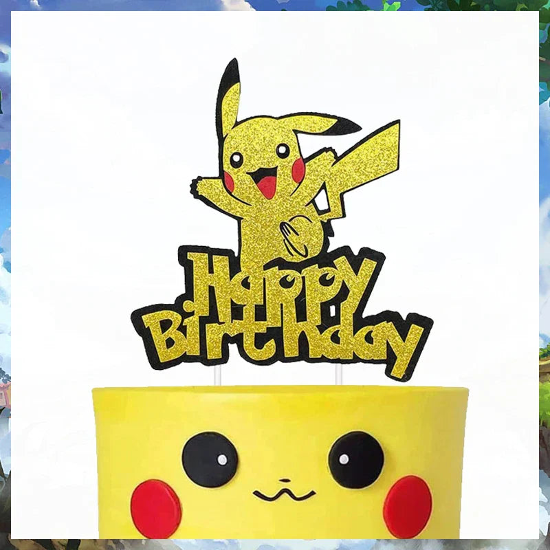 Pokémon Birthday Party Cake Topper Decoration Set - Image 15