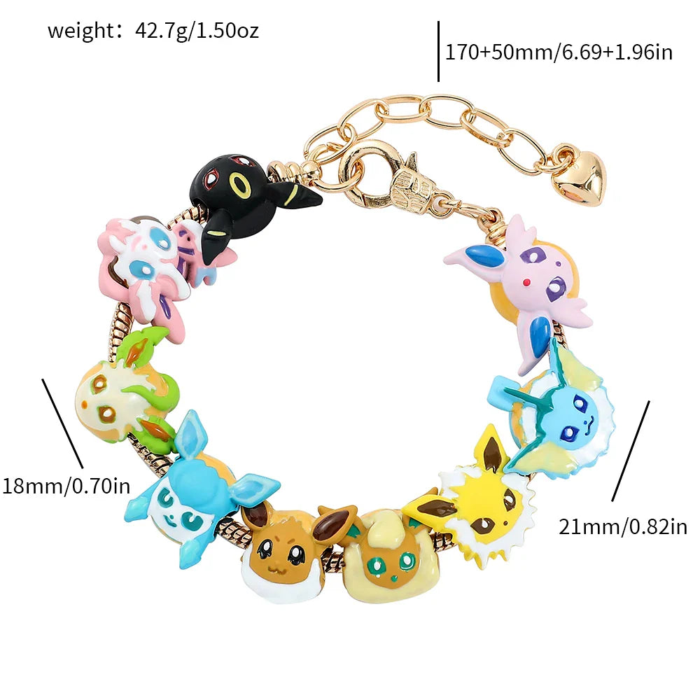 Pokémon Kawaii Enamel Beaded Charm Bracelet - Image 6