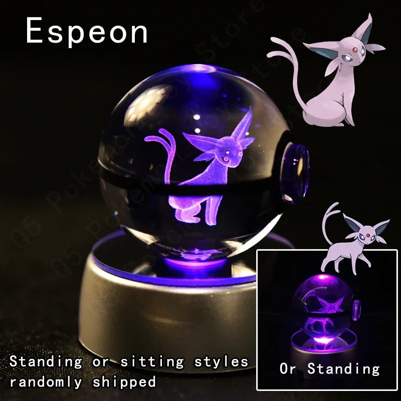 3D Pokémon Crystal Ball with LED Lamp Base - Image 9