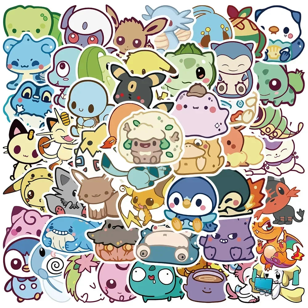 Neon Pokémon Waterproof Anime Sticker Decal Set - Image 9