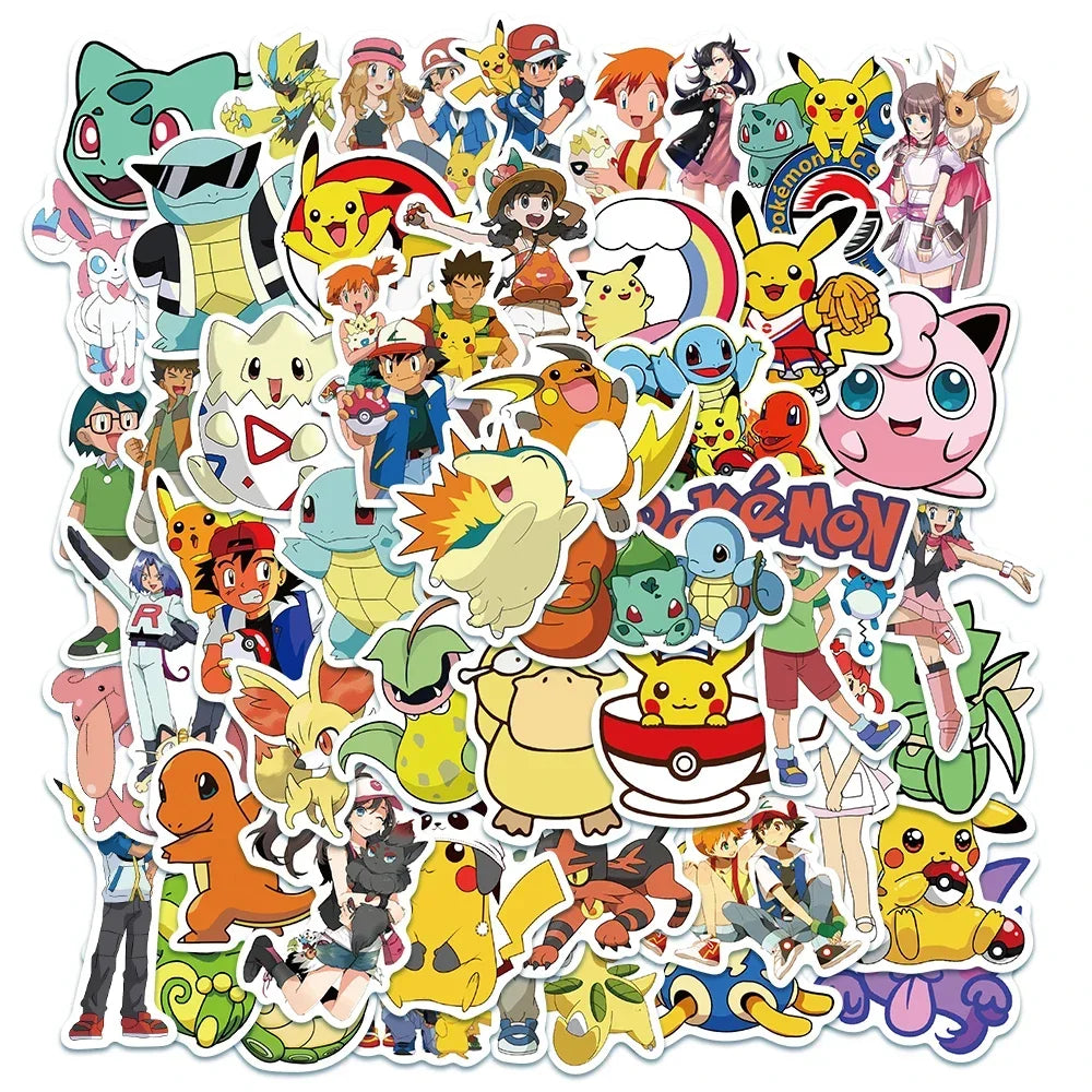 Neon Pokémon Waterproof Anime Sticker Decal Set - Image 16