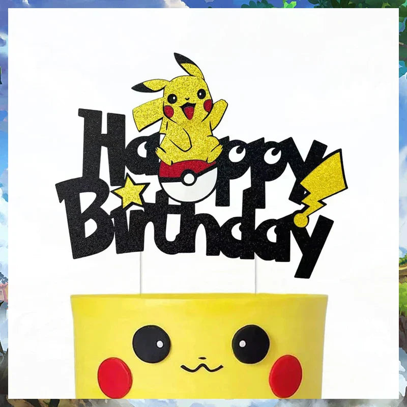Pokémon Birthday Party Cake Topper Decoration Set - Image 14
