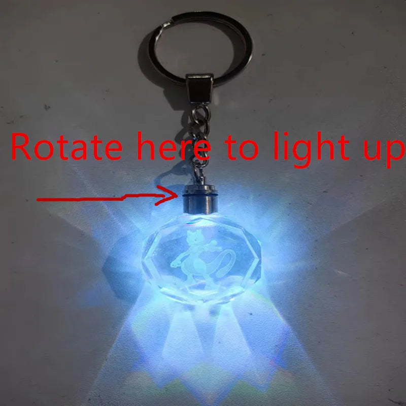 Pokémon Crystal Glow Luminous Keychain Figures - Image 2
