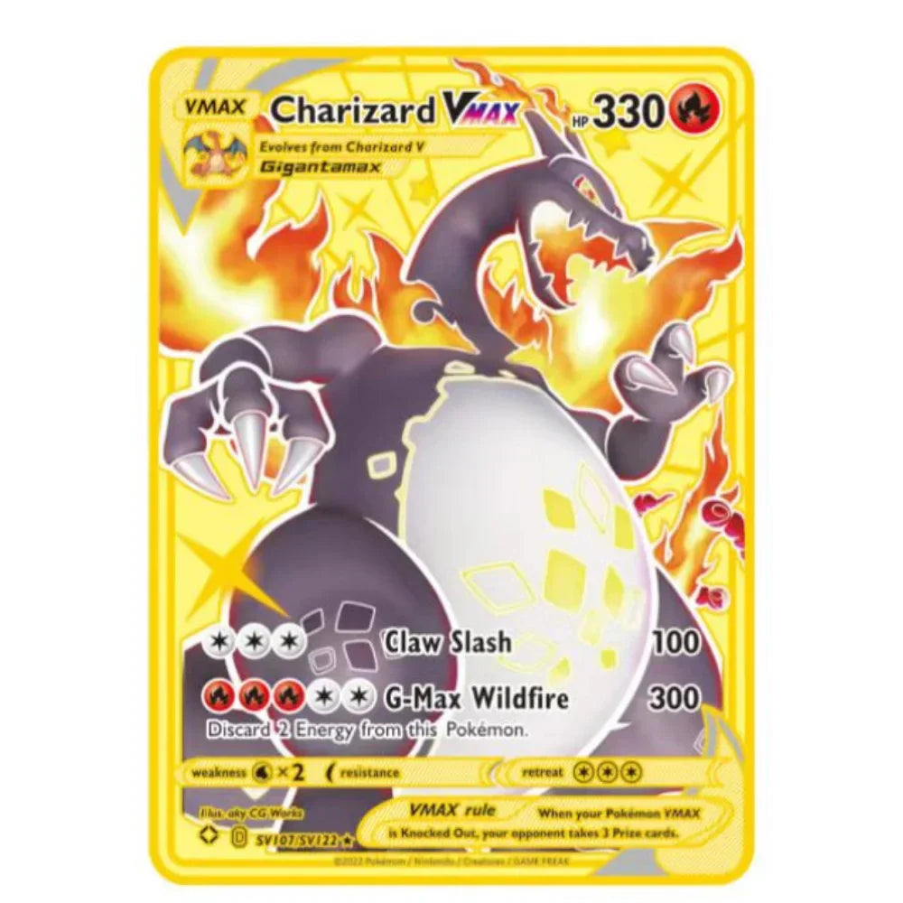 Charizard GX VMAX Gold Metal Card - Image 7