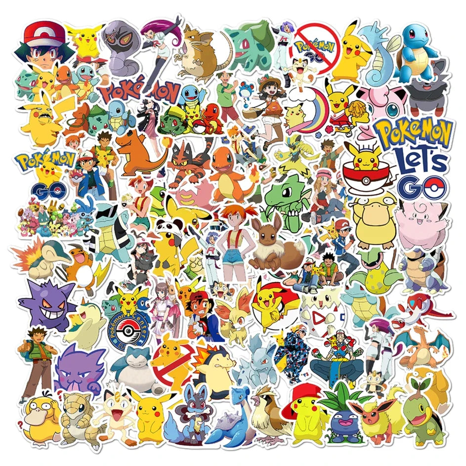 Pokémon Stickers – 50/100 Kawaii Pikachu Waterproof  - Image 4