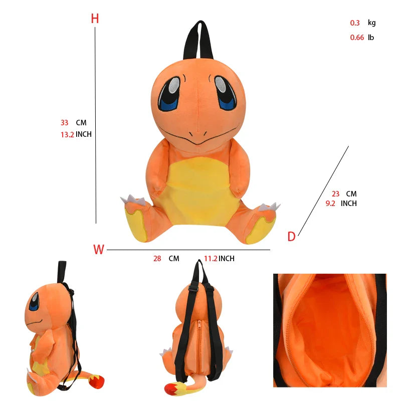 Pokémon Plush Backpack – Pikachu & Other Characters - Image 10