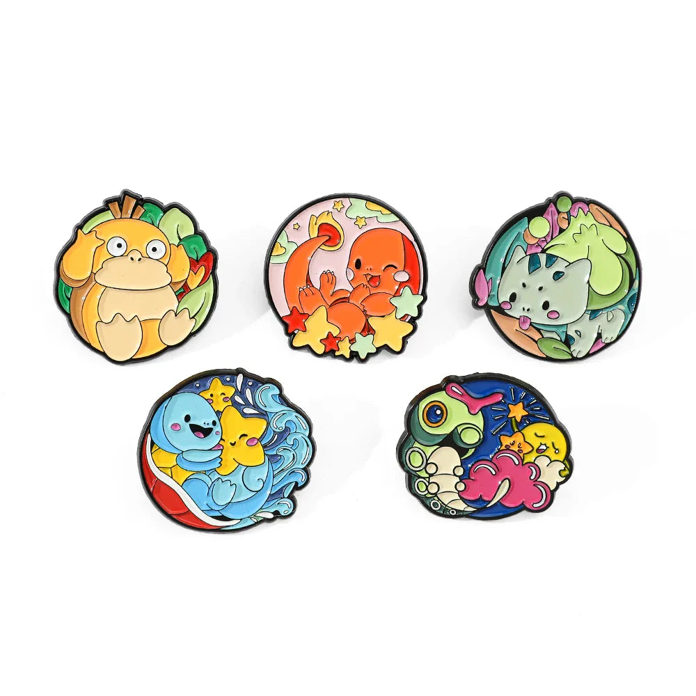 Pokémon Metal Brooch Set Premium Collectible Pins