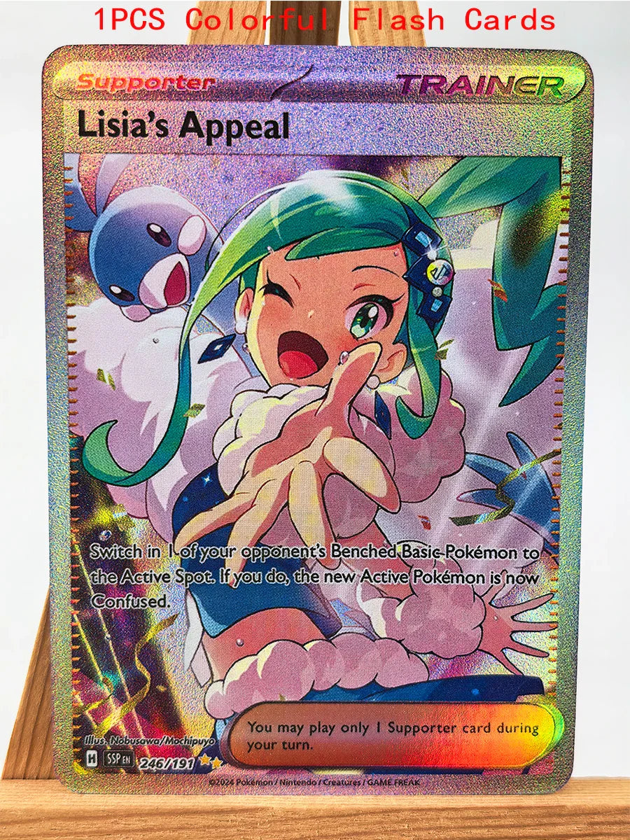 Pokémon Trainer Lisia with Greninja & Mew Collectible Anime Trading Card Set - Image 5