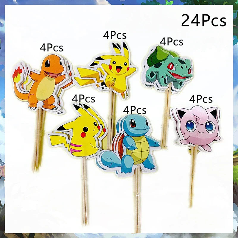 Pokémon Birthday Party Cake Topper Decoration Set - Image 11