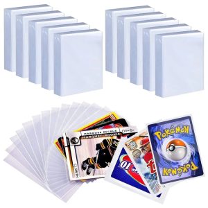 100 Transparent Card Sleeves – Clear Protective Covers