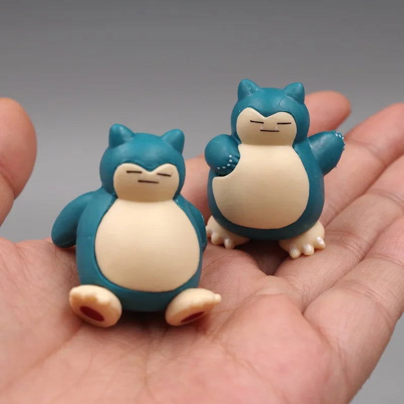 Snorlax Mini Figure Set – 5PCS Kawaii Cake Toppers & Decor - Image 3
