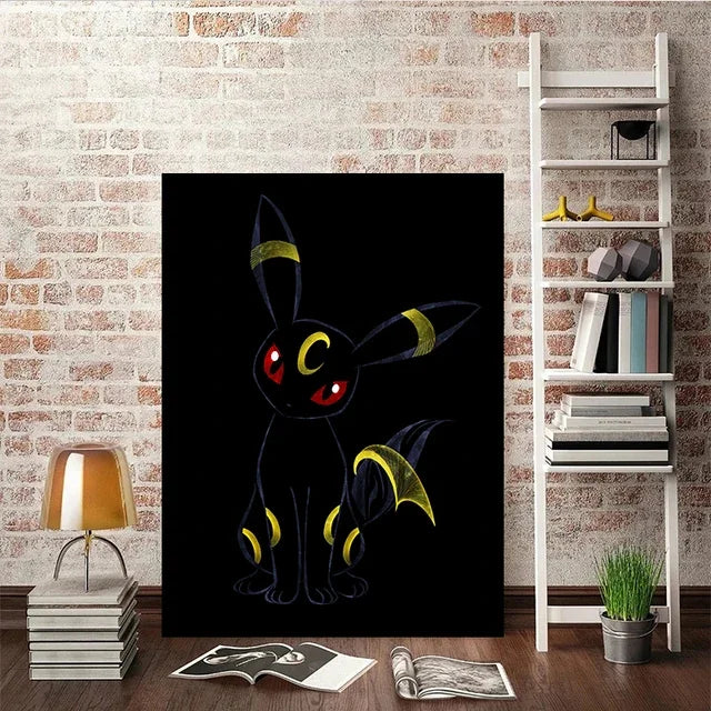Abstract Pokémon Eeveelutions Wall Art Canvas Poster - Image 8