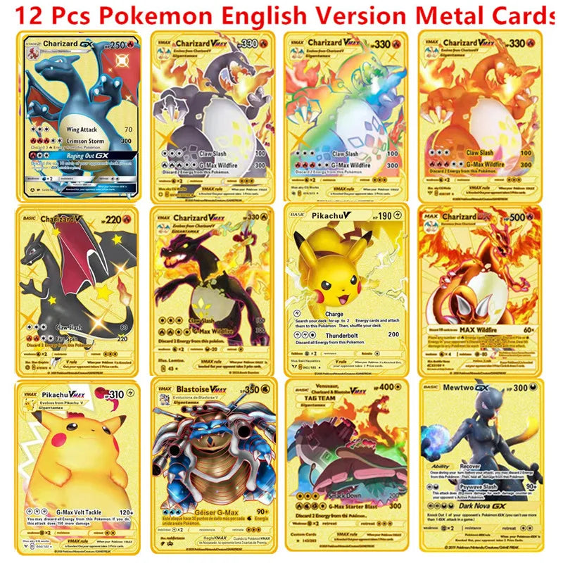 Pokemon Metal Collectible Cards Premium Trading Set - Image 12