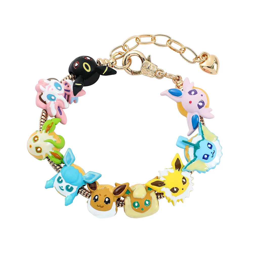 Pokémon Kawaii Enamel Beaded Charm Bracelet