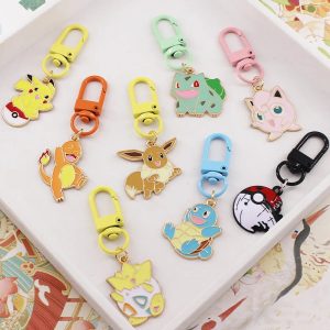 Pokémon Keychain Set Cute Collectible Plush Toy