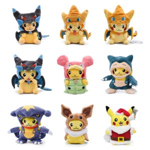 Pokémon Pikachu & Eevee Cosplay Plush Doll Set