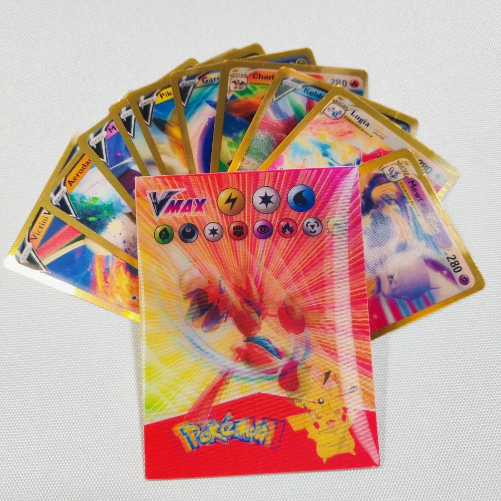 Pokémon Rainbow Holo Card Set 2024 – 60pcs VMAX, GX, EX - Image 7