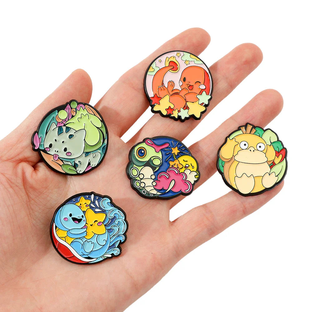 Pokémon Metal Brooch Set Premium Collectible Pins - Image 3