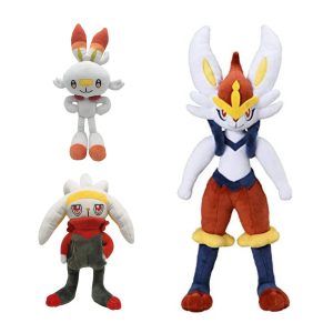 Pokémon Scorbunny Evolution Plush Collection
