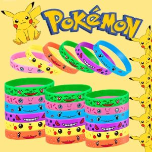 Pokémon Silicone Bracelets – 12pcs Party Pack